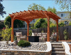 Cedar Wood Celebration Center Pergola Kit By Atlantic Outdoors Wood Pergolas Atlantic Outdoors