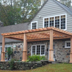 Cedar Wood Cozy Retreat Pergola Kit By Atlantic Outdoors Wood Pergolas Atlantic Outdoors