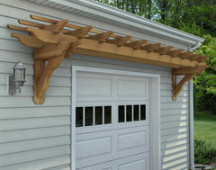Cedar Wood Eyebrow Pergola Kit By Atlantic Outdoors Wood Pergolas Atlantic Outdoors