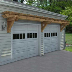 Cedar Wood Eyebrow Pergola Kit By Atlantic Outdoors Wood Pergolas Atlantic Outdoors