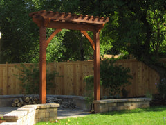 Cedar Wood Inline Pergola Kit By Atlantic Outdoors Wood Pergolas Atlantic Outdoors