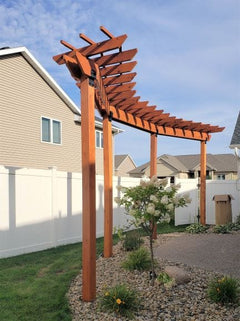 Cedar Wood Inline Pergola Kit By Atlantic Outdoors Wood Pergolas Atlantic Outdoors