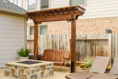 Cedar Wood Inline Pergola Kit By Atlantic Outdoors Wood Pergolas Atlantic Outdoors