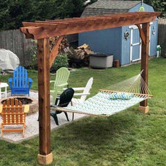 Cedar Wood Inline Pergola Kit By Atlantic Outdoors Wood Pergolas Atlantic Outdoors