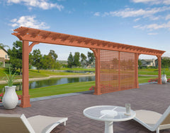Cedar Wood Inline Pergola Kit By Atlantic Outdoors Wood Pergolas Atlantic Outdoors