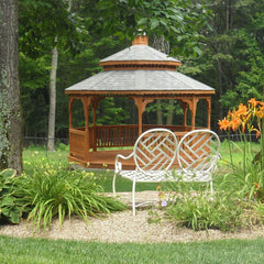 Cedar Wood Octagon Gazebo Kit By Atlantic Outdoors Wood Gazebos Atlantic Outdoors