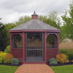 Cedar Wood Octagon Gazebo Kit By Atlantic Outdoors Wood Gazebos Atlantic Outdoors