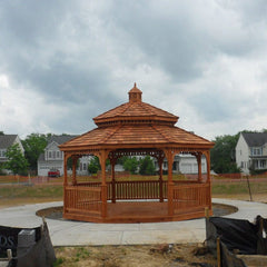 Cedar Wood Octagon Gazebo Kit By Atlantic Outdoors Wood Gazebos Atlantic Outdoors