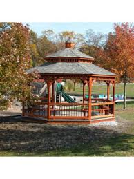 Cedar Wood Octagon Gazebo Kit By Atlantic Outdoors Wood Gazebos Atlantic Outdoors