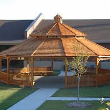 Cedar Wood Octagon Gazebo Kit By Atlantic Outdoors Wood Gazebos Atlantic Outdoors