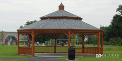 Cedar Wood Octagon Gazebo Kit By Atlantic Outdoors Wood Gazebos Atlantic Outdoors
