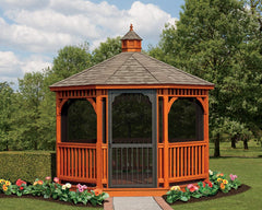 Cedar Wood Octagon Gazebo Kit By Atlantic Outdoors Wood Gazebos Atlantic Outdoors