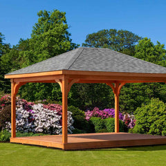 Cedar Wood Pavilion Kit By Atlantic Outdoors Pavilion Atlantic Outdoors