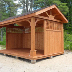 Cedar Wood Pavilion Kit By Atlantic Outdoors Pavilion Atlantic Outdoors