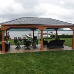 Cedar Wood Pavilion Kit By Atlantic Outdoors Pavilion Atlantic Outdoors