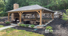Cedar Wood Pavilion Kit By Atlantic Outdoors Pavilion Atlantic Outdoors
