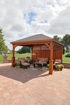 Cedar Wood Pavilion Kit By Atlantic Outdoors Pavilion Atlantic Outdoors