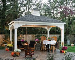 Cedar Wood Pavilion Kit By Atlantic Outdoors Pavilion Atlantic Outdoors