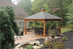 Cedar Wood Pavilion Kit By Atlantic Outdoors Pavilion Atlantic Outdoors