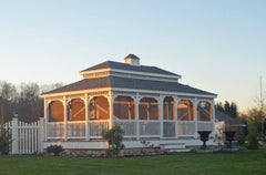 Cedar Wood Rectangle Gazebo Kit By Atlantic Outdoors Wood Gazebos Atlantic Outdoors