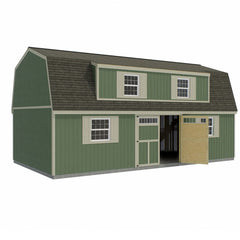 Crafted Colossal Barndominium Kit 16'x28'-16'x32' By Best Barns Shed Kit Best Barns