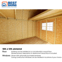 Craftman's Cove Barn Kit Series 10x12-10x16 By Best Barns Barn Kit Best Barns