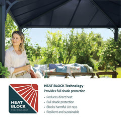 Dallas 12'x14' Gazebo Kit by Palram-Canopia Aluminum Gazebo Canopia by Palram