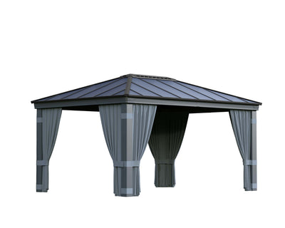 Dallas 12'x16' Gazebo Curtain Set by Palram-Canopia Accessories Canopia by Palram