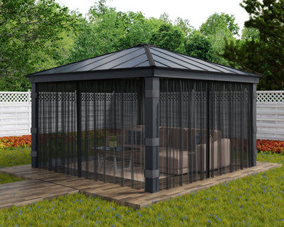 Dallas 14'x14' Gazebo Netting Set by Palram-Canopia Accessories Canopia by Palram