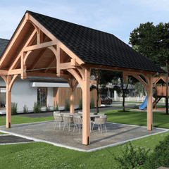 Denali Timber Frame Pavilion By Atlantic Outdoors Pavilion Atlantic Outdoors