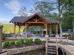 Denali Timber Frame Pavilion By Atlantic Outdoors Pavilion Atlantic Outdoors