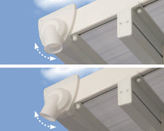 Feria 10'x10' Patio Cover White/Gray by Palram-Canopia Patio Cover Canopia by Palram