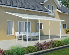 Feria 10'x24' Patio Cover White/Gray by Palram-Canopia Patio Cover Canopia by Palram