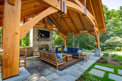 Grand Teton Timber Frame Pavilion Kit By Atlantic Outdoors Pavilion Atlantic Outdoors