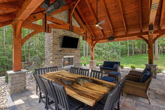 Grand Teton Timber Frame Pavilion Kit By Atlantic Outdoors Pavilion Atlantic Outdoors