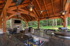 Grand Teton Timber Frame Pavilion Kit By Atlantic Outdoors Pavilion Atlantic Outdoors