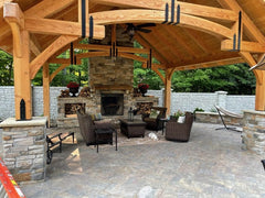 Grand Teton Timber Frame Pavilion Kit By Atlantic Outdoors Pavilion Atlantic Outdoors