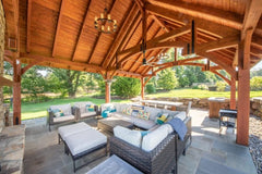 Grand Teton Timber Frame Pavilion Kit By Atlantic Outdoors Pavilion Atlantic Outdoors