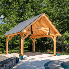 Grand Teton Timber Frame Pavilion Kit By Atlantic Outdoors Pavilion Atlantic Outdoors