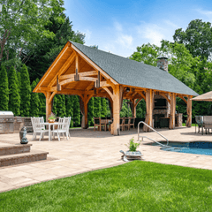 Grand Teton Timber Frame Pavilion Kit By Atlantic Outdoors Pavilion Atlantic Outdoors