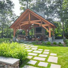 Grand Teton Timber Frame Pavilion Kit By Atlantic Outdoors Pavilion Atlantic Outdoors