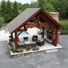 Grand Teton Timber Frame Pavilion Kit By Atlantic Outdoors Pavilion Atlantic Outdoors