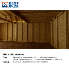 Handcrafted Homestead Barn Kit Series 12x16-20 By Best Barns Barn Kit Best Barns