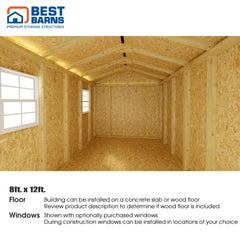 Handmade Haven Mini 8x12 Shed Kit Series By Best Barns Shed Kit Best Barns