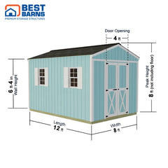Handmade Haven Mini 8x12 Shed Kit Series By Best Barns Shed Kit Best Barns
