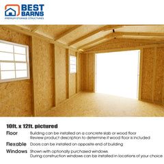 Handmade Haven Shed Kit Series 10x12-10x16 By Best Barns Shed Kit Best Barns