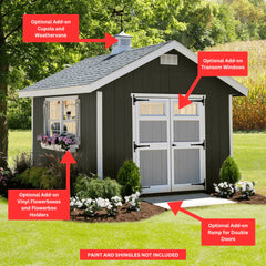 Homestead Shed Kit By EZ-FIT Sheds Wood Sheds EZ-Fit