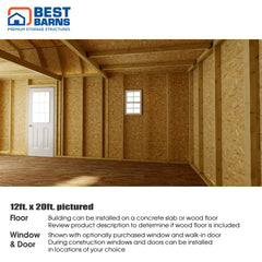 Maker's Loft Garage Kit Series 12x16-20 By Best Barns Garage Kit Best Barns