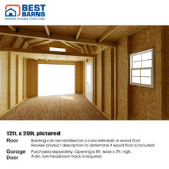 Maker's Loft Garage Kit Series 12x16-20 By Best Barns Garage Kit Best Barns