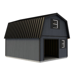 Maker's Loft XL w Full Second Floor Garage Kit Series 16x20-16x32 By Best Barns Garage Kit Best Barns
